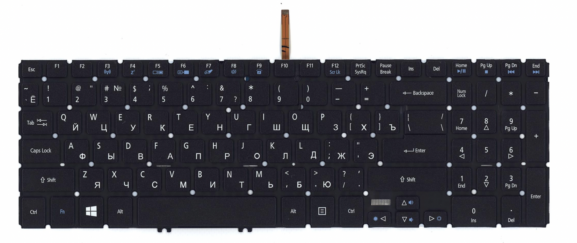 Клавиатура Acer TravelMate P2510-G2-MG с подсветкой, OEM