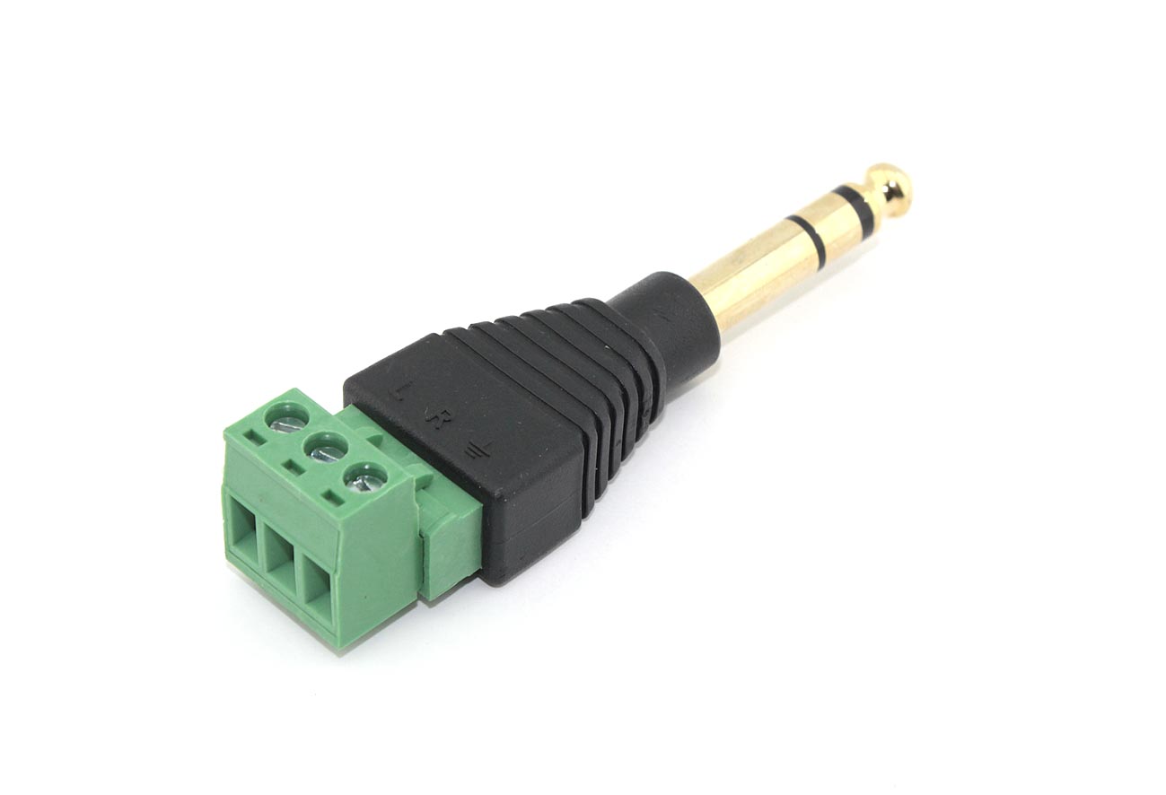 Сборный штекер Jack 6,3 мм 2 канала