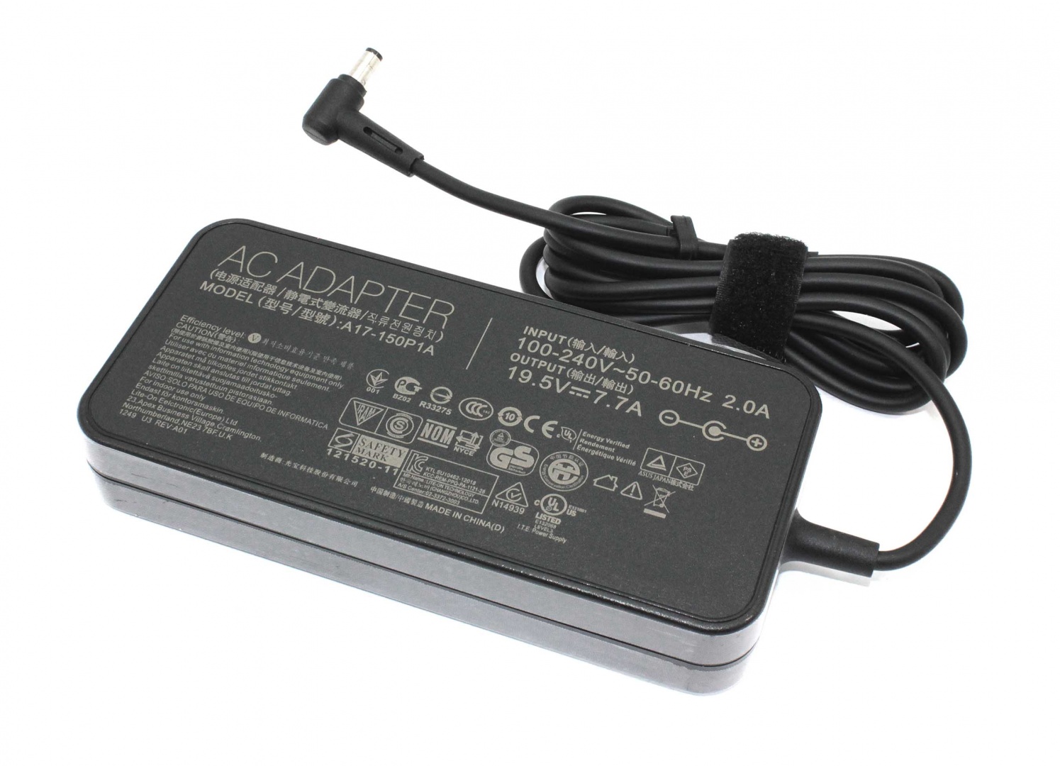 Блок питания (сетевой адаптер) для ноутбуков Asus 19V 7,7A 5.5x2.5mm slim