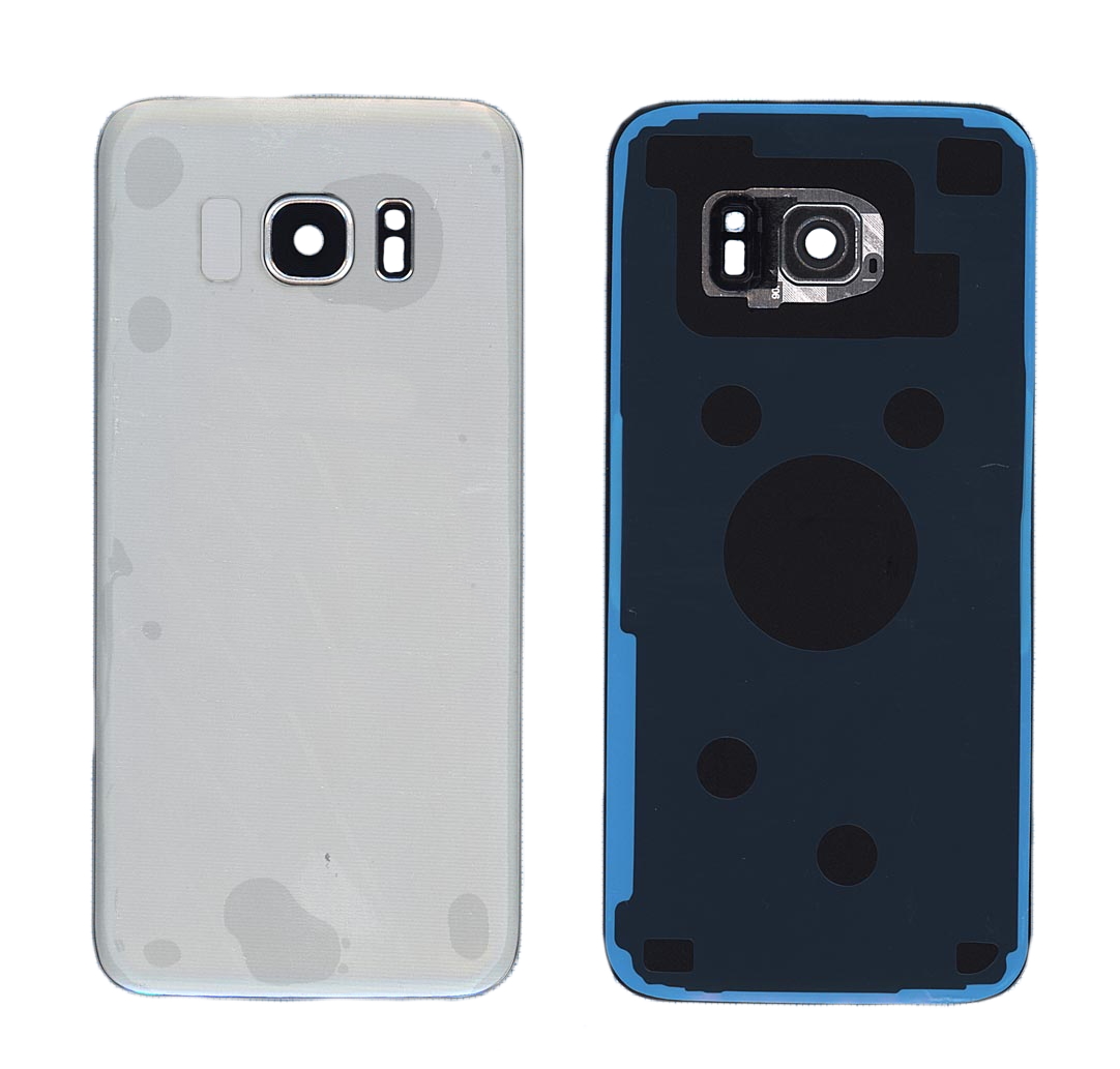 Задняя крышка для Samsung G935F Galaxy S7 Edge серебристая
