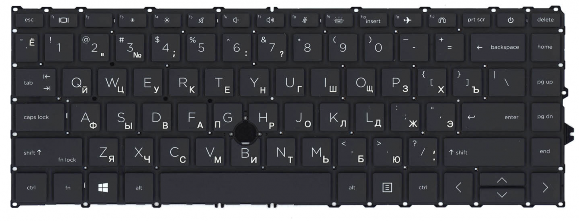 Клавиатура HP EliteBook 840 G7 с подсветкой, без указателя OEM