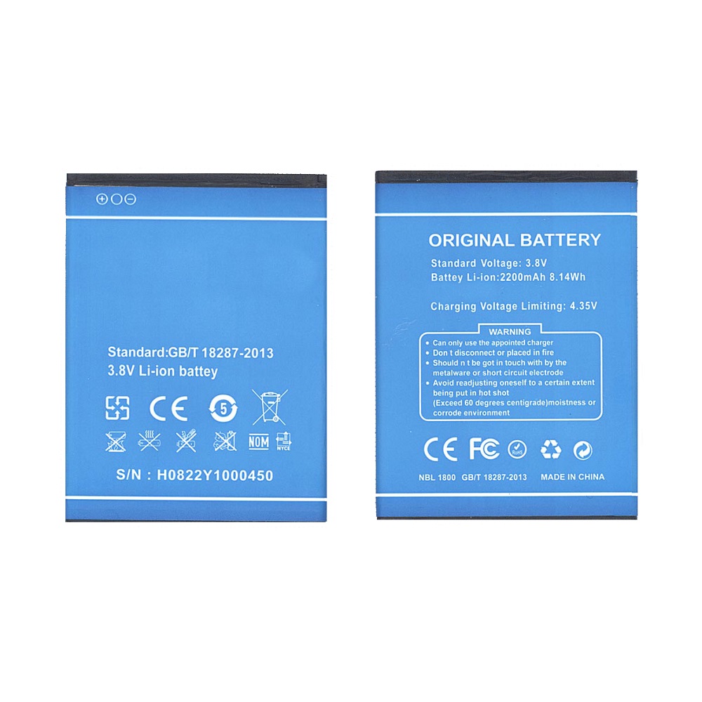 Аккумуляторная батарея Y100 для Doogee Valencia 2, Y100, Y100 Pro 2200mAh 3,8V