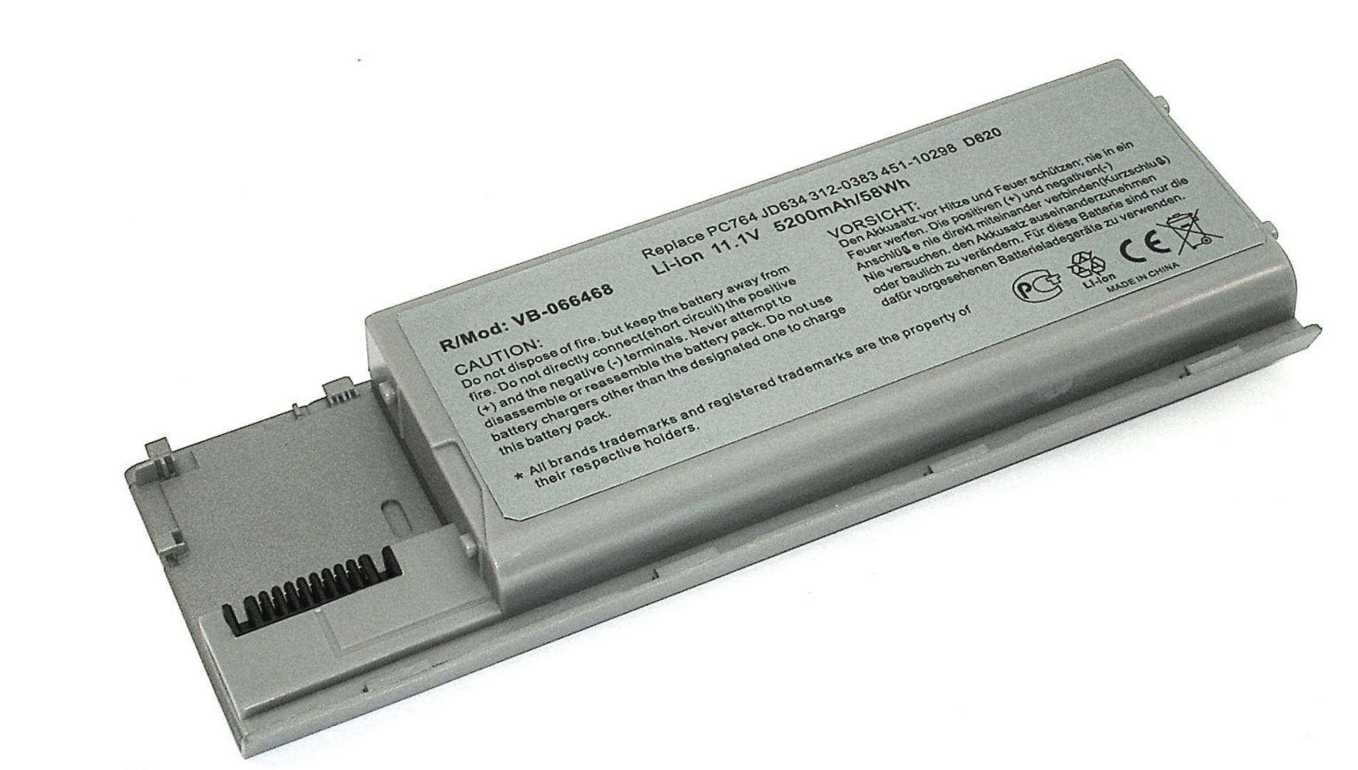 Аккумулятор DELL Latitude D620 11.1V, 5200mAh, OEM