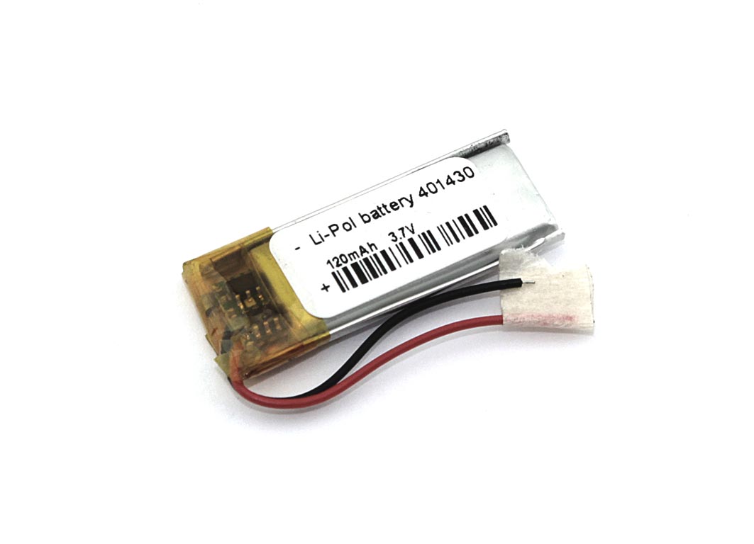 Аккумулятор Li-Pol (батарея) 4*14*30мм 2pin 3.7V/120mAh