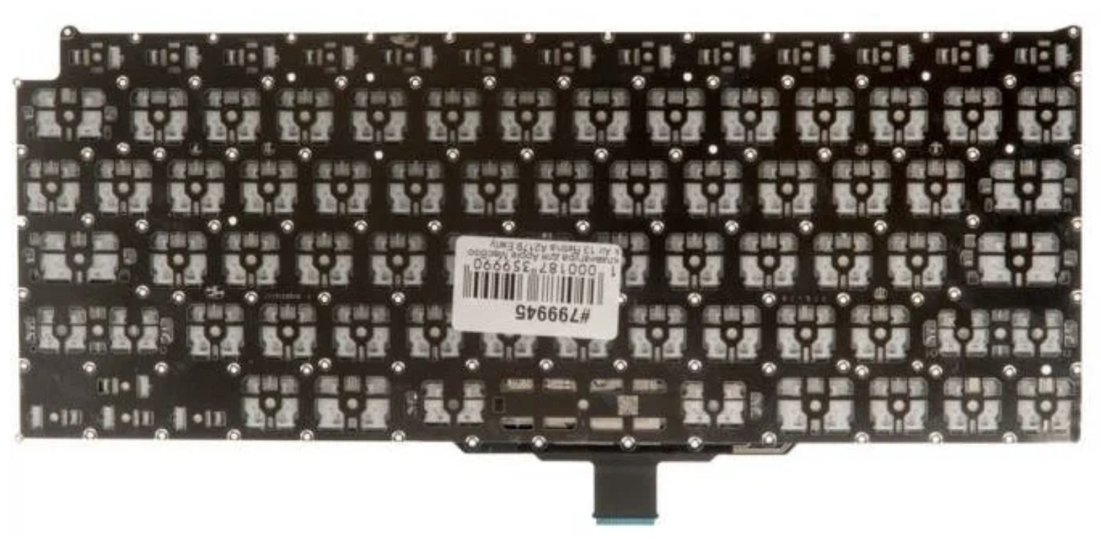 Клавиатура Apple MacBook Air 13 Retina A2179 Early 2020 большой Enter черная