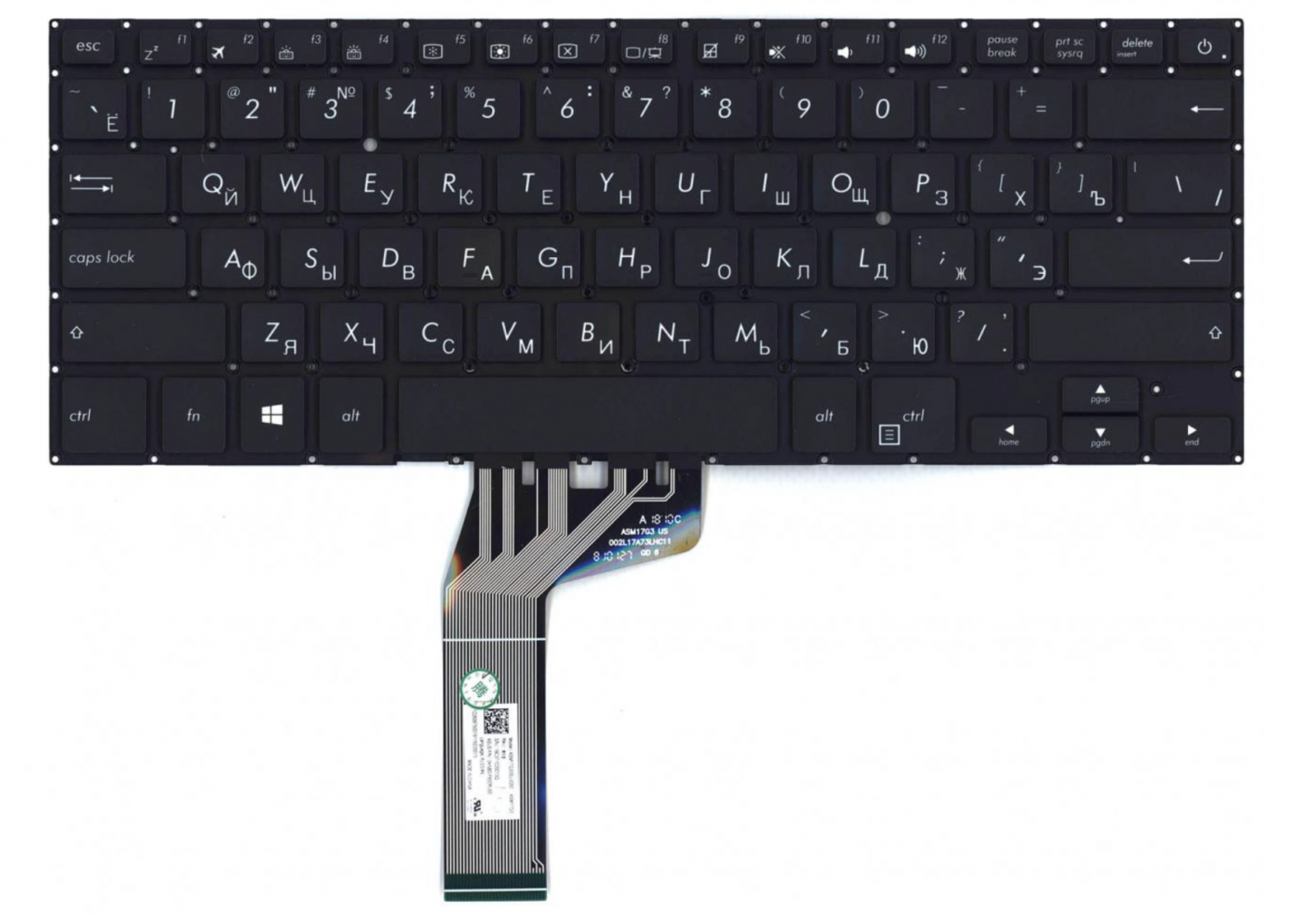 Клавиатура Asus Vivobook S14 X411 с подсветкой, OEM