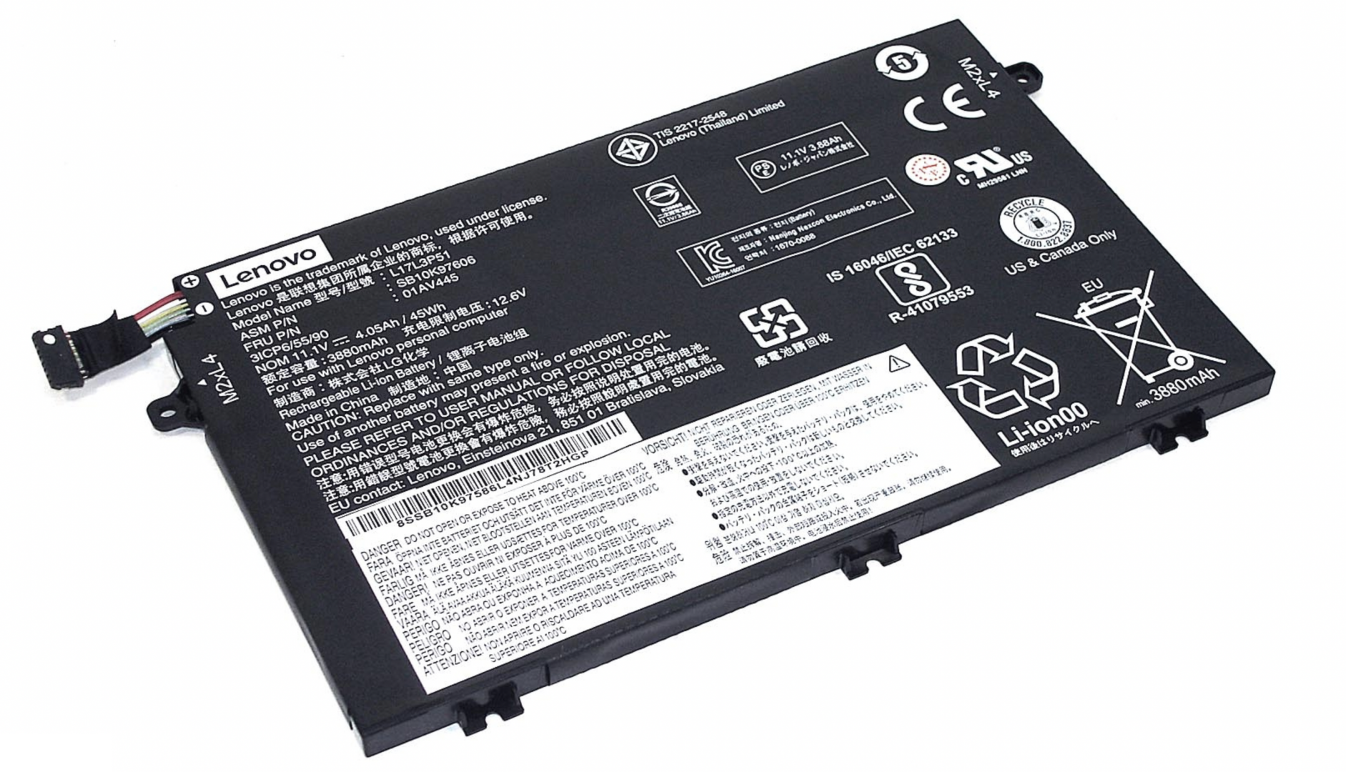 Аккумулятор LENOVO ThinkPad E580 11.1V, 4050mAh, Original