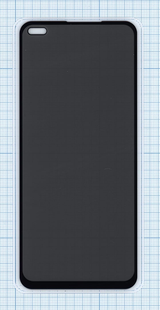 Защитное стекло Privacy "Анти-шпион" для Realme 6 Pro