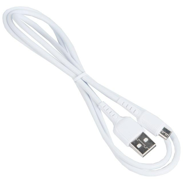 Кабель USB BOROFONE BX16 для Micro USB, 2.4A, длина 1м, белый