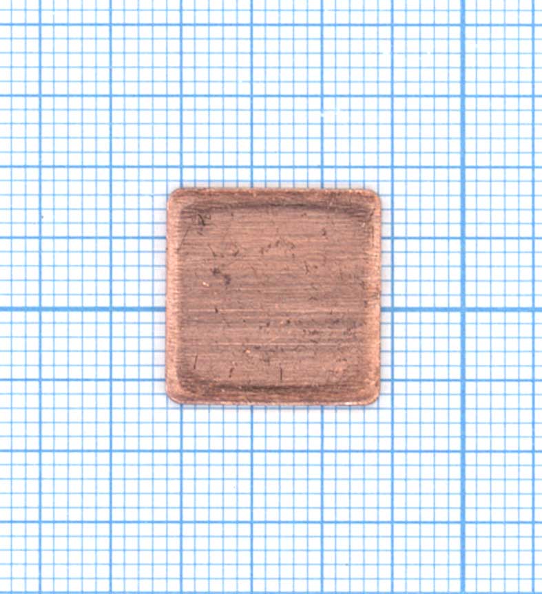 Медная термопрокладка 1,0мм - 1шт.