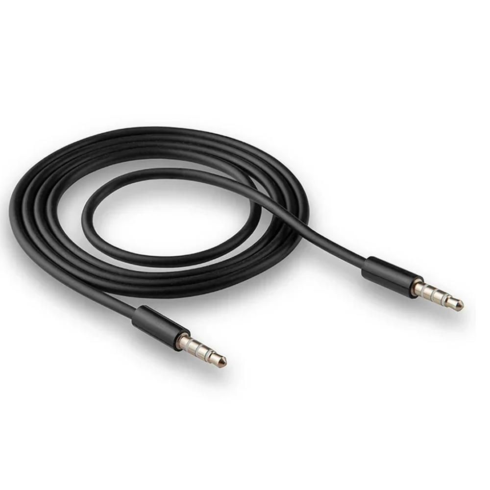 Кабель AUX WALKER WCA-049 черный (1м) /пакет/