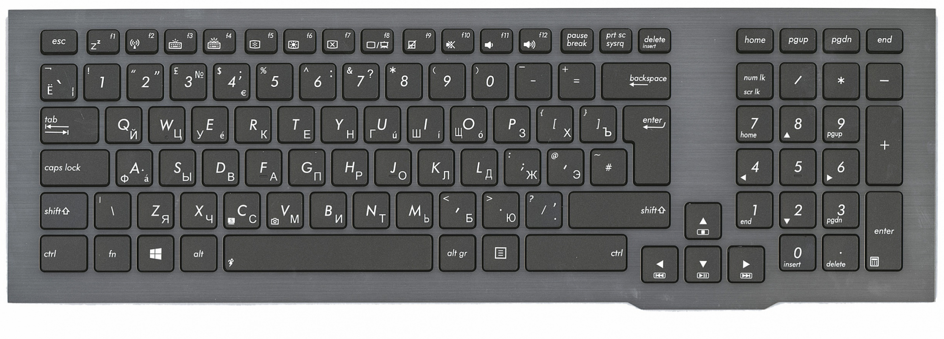 Клавиатура ASUS ROG G75VX с подсветкой, OEM