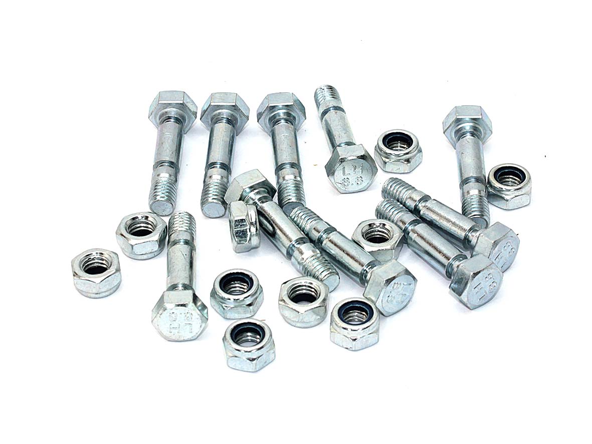 Срезные болты 8х44мм с гайкой 10шт 144003