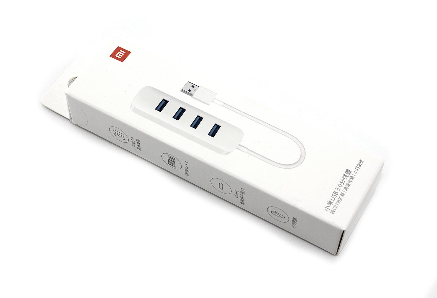 Переходник хаб Xiaomi USB3.0 Line Splitter, белый
