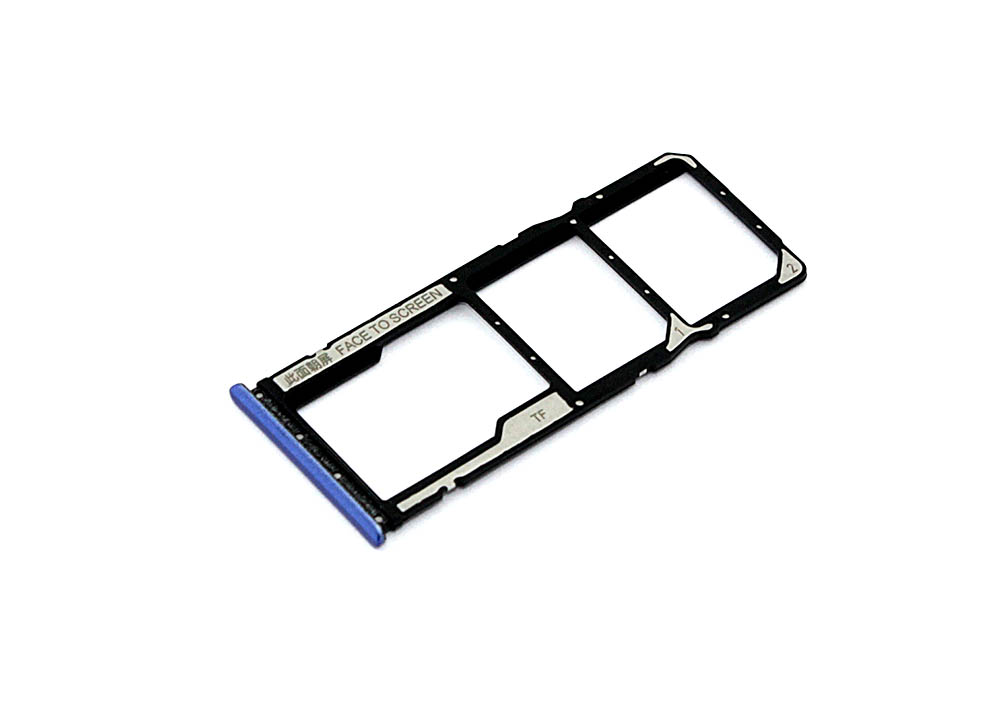 Лоток для SIM-карты Xiaomi Poco M3 голубой