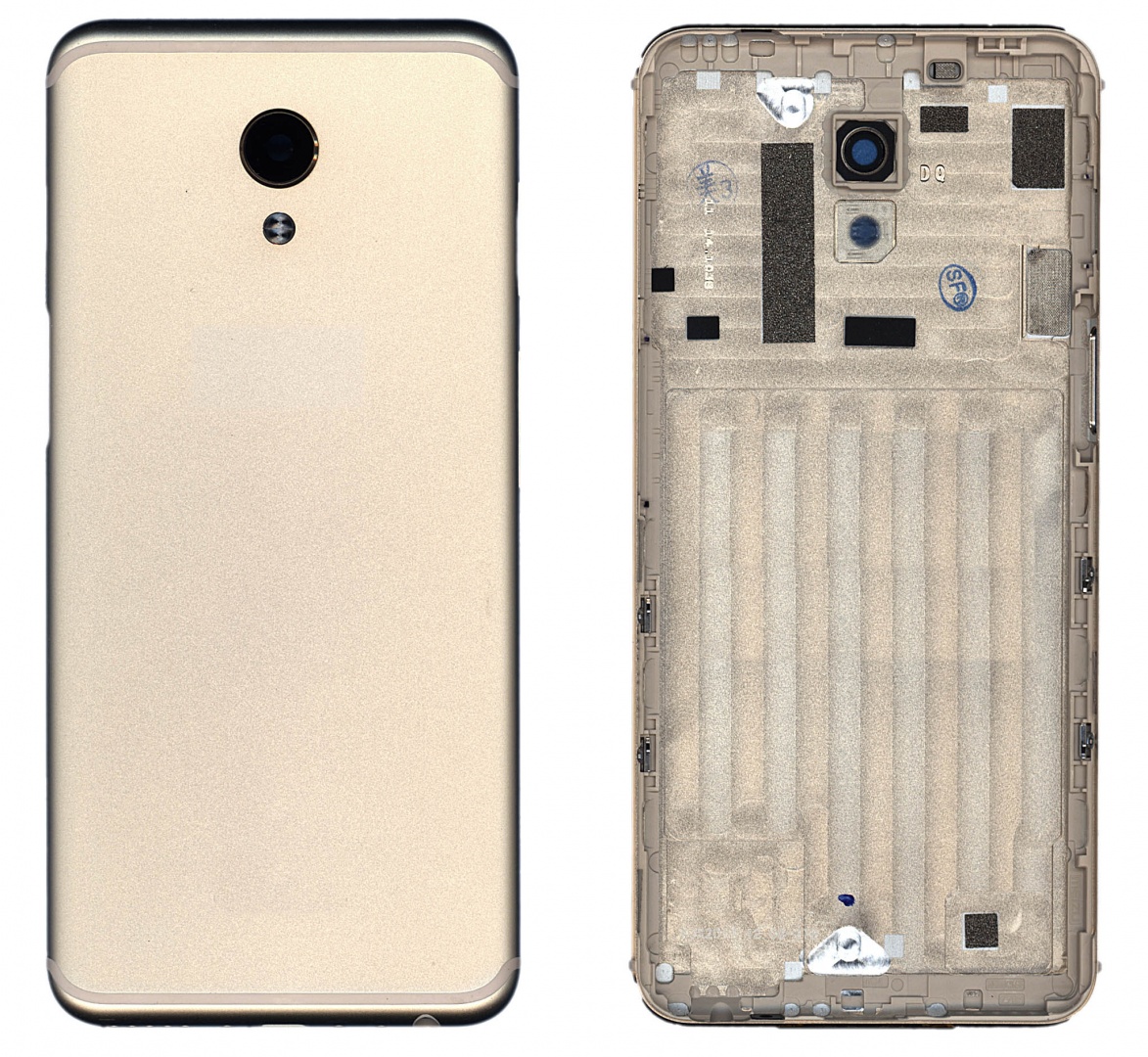 Задняя крышка для Meizu M6S золотая