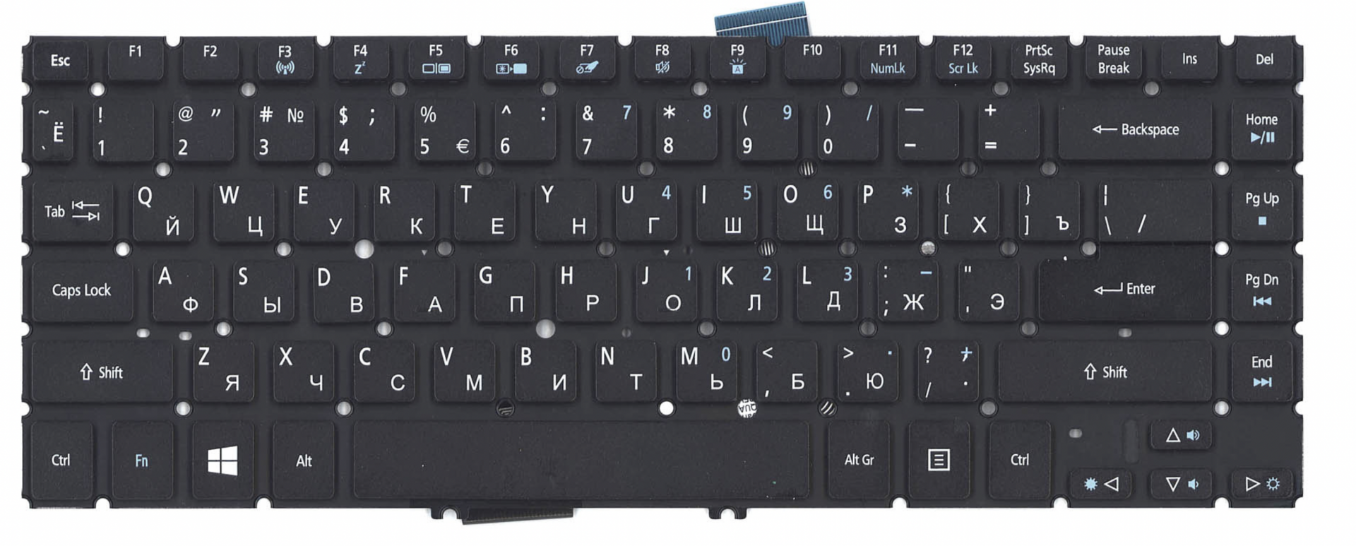 Клавиатура Acer Aspire Timeline Ultra M5-481 с подсветкой, OEM