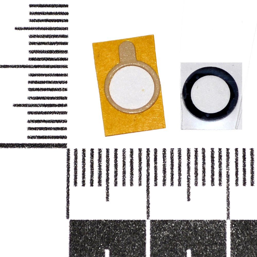 Стекло Honor 10 Lite задней камеры с глазком черный