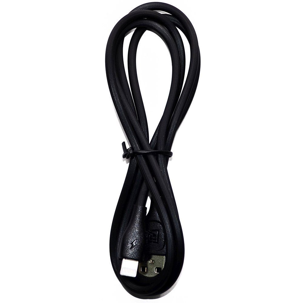 Кабель USB - Lightning 8-pin REMAX Lesu Pro RC-160i круглый черный (1м)