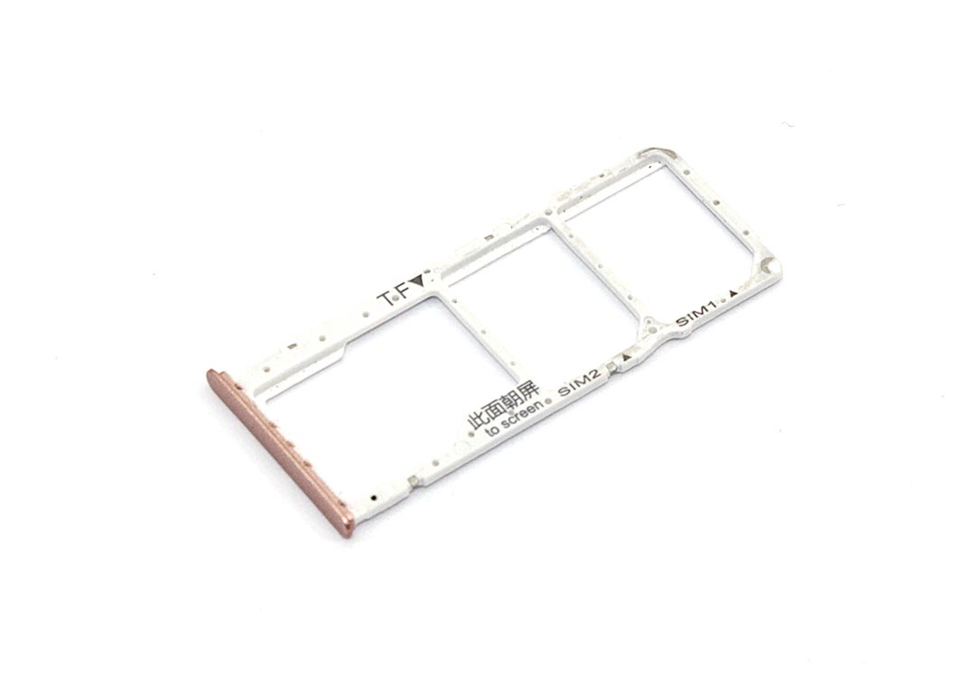 Лоток для SIM-карты Huawei Y9 2018 розовый