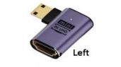 Переходник mini HDMI  на HDMI влево