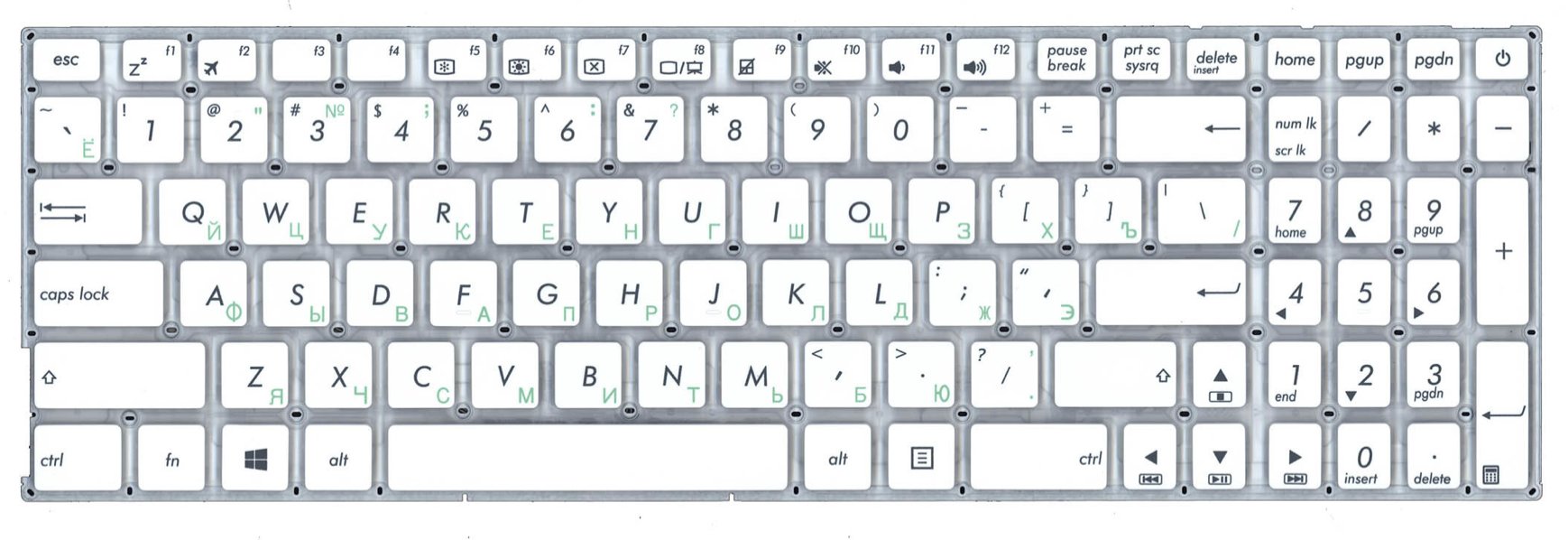 Клавиатура ASUS K540L OEM