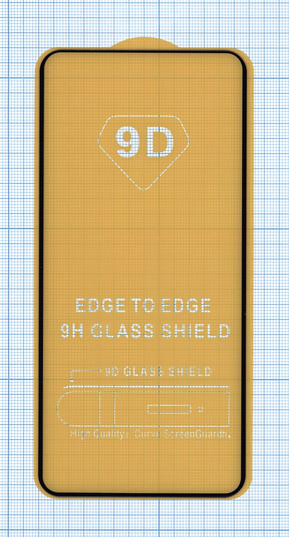 Защитное стекло "Полное покрытие" для Huawei Honor 20e черное