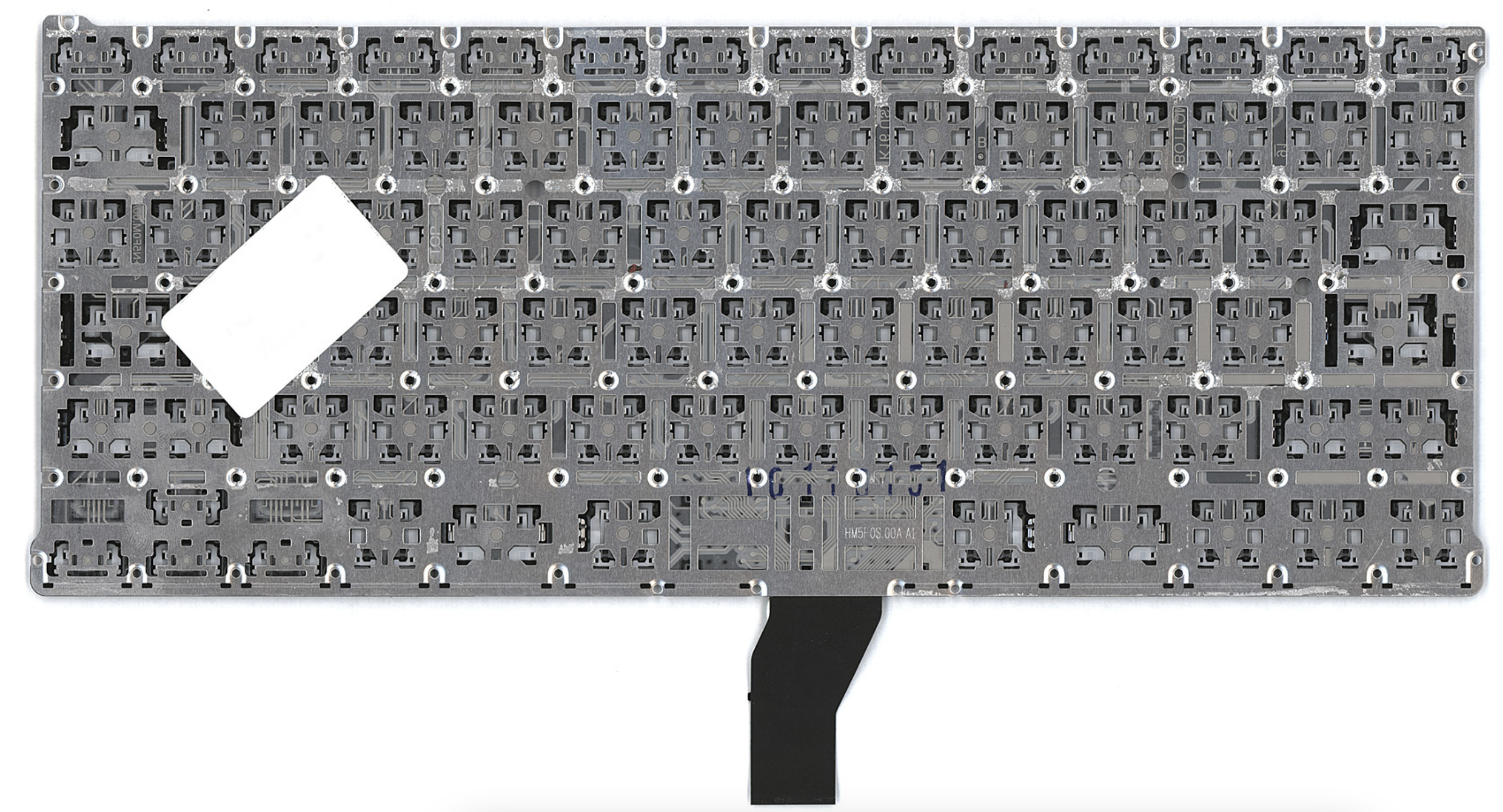 Клавиатура Apple MacBook Air 13.3" 2017 A1466 (MQD42LL/A) плоский Enter, без подсветки, OEM