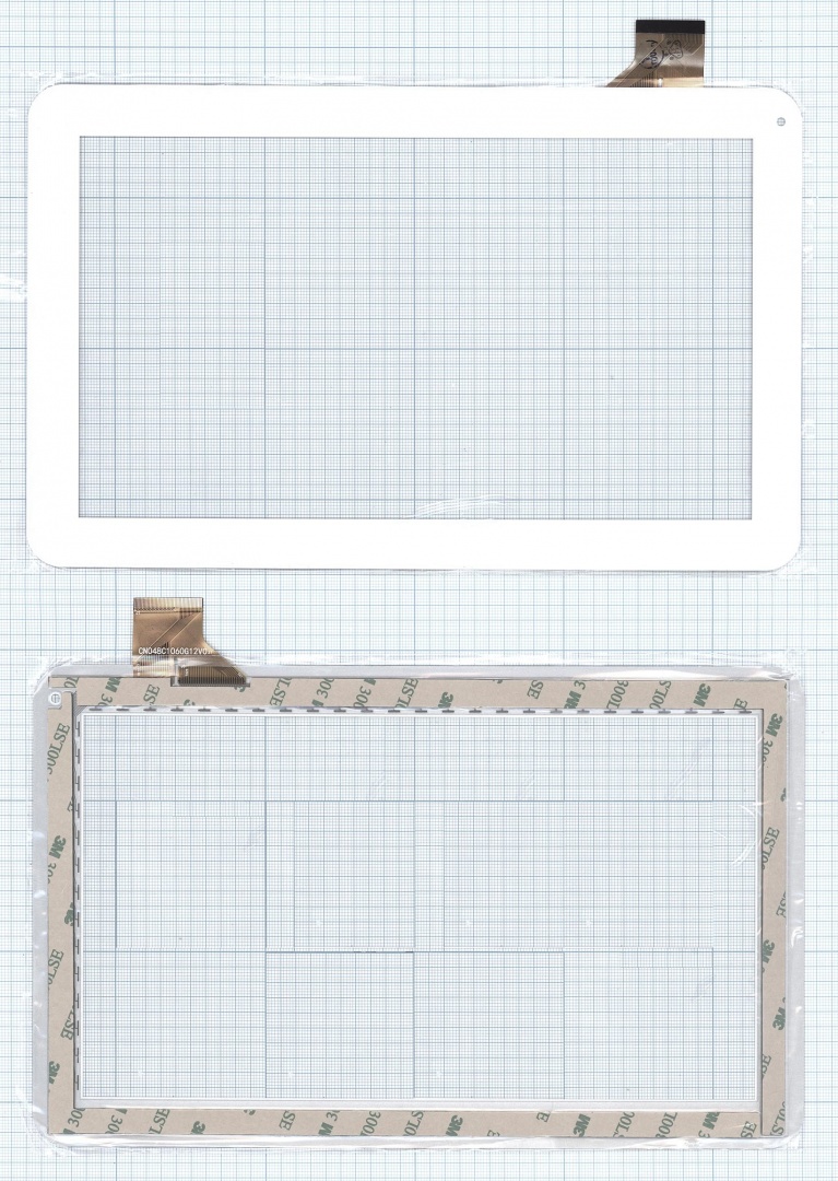 Сенсорное стекло (тачскрин) CN048C1060G12V0 белое