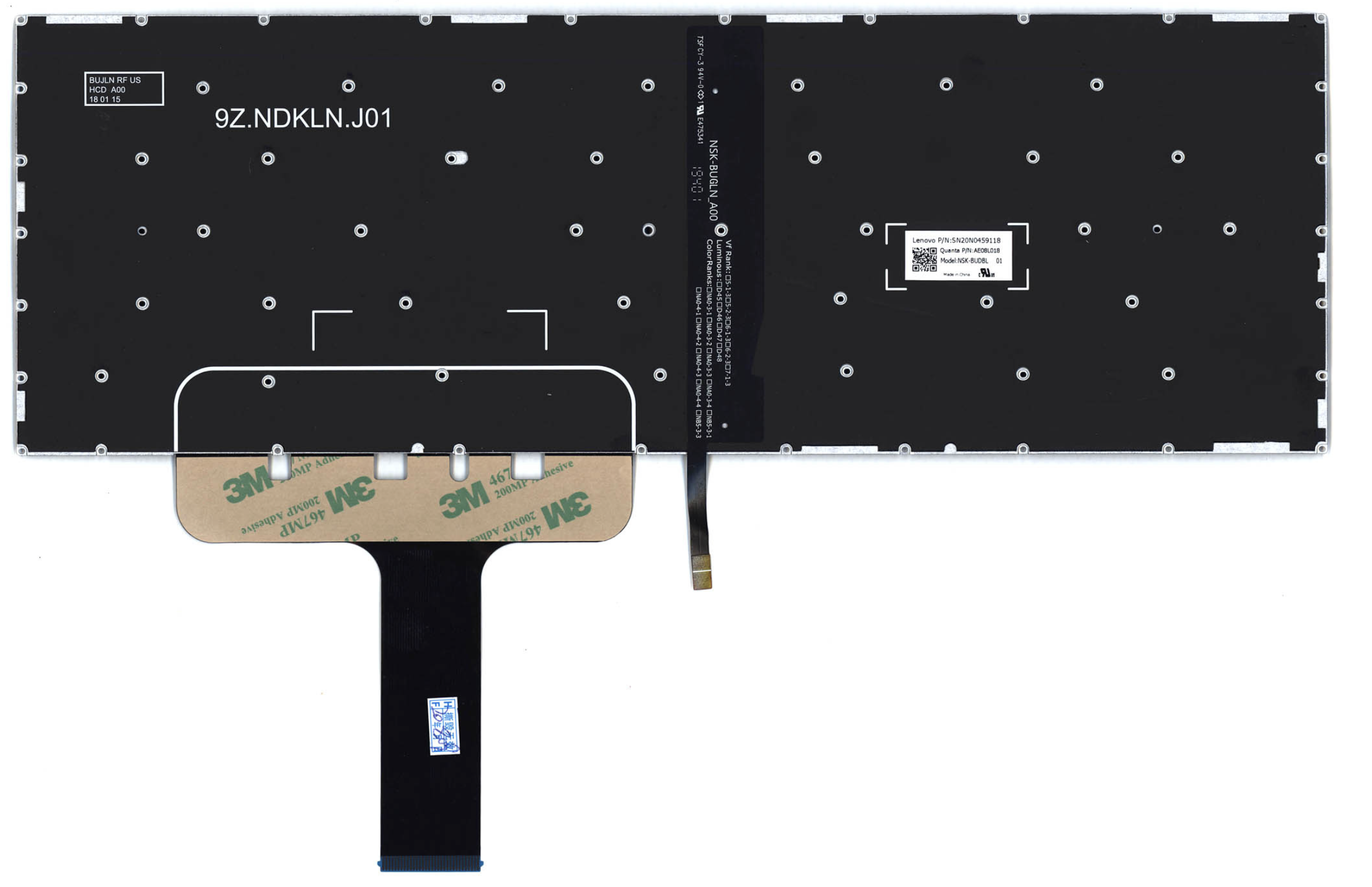 Клавиатура LENOVO Legion Y740-17IRH с подсветкой, OEM