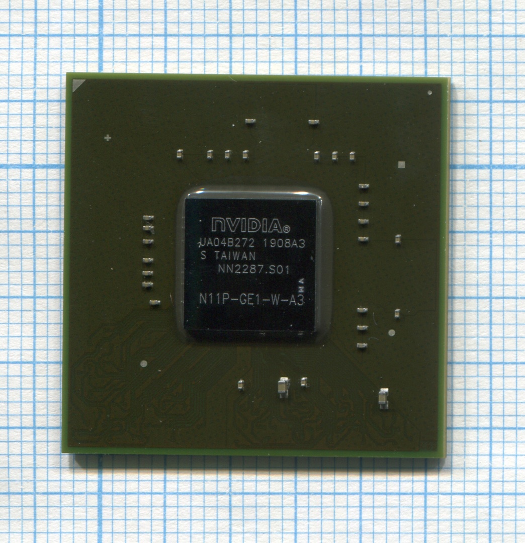 Видеочип nVidia N11P-GE1-W-A3 c разбора