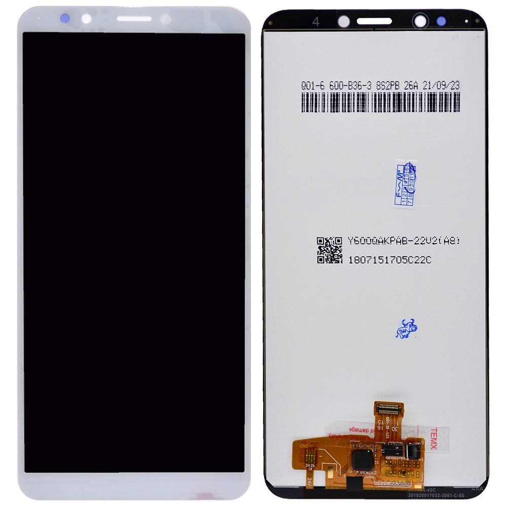 Дисплей Honor 7C Pro/Huawei Y7 Prime 2018 + тачскрин белый (матрица orig)/без лого/