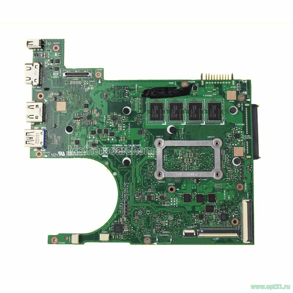 Материнская плата Asus X200MA + процессор + ОЗУ 2GB