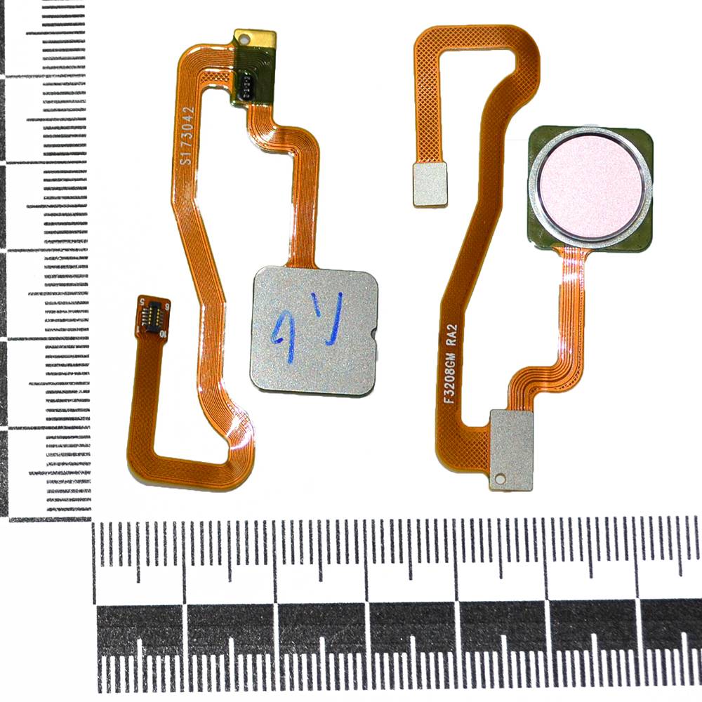 Шлейф Xiaomi Redmi Note 5A Prime + сканер отпечатка пальца розовый orig Factory