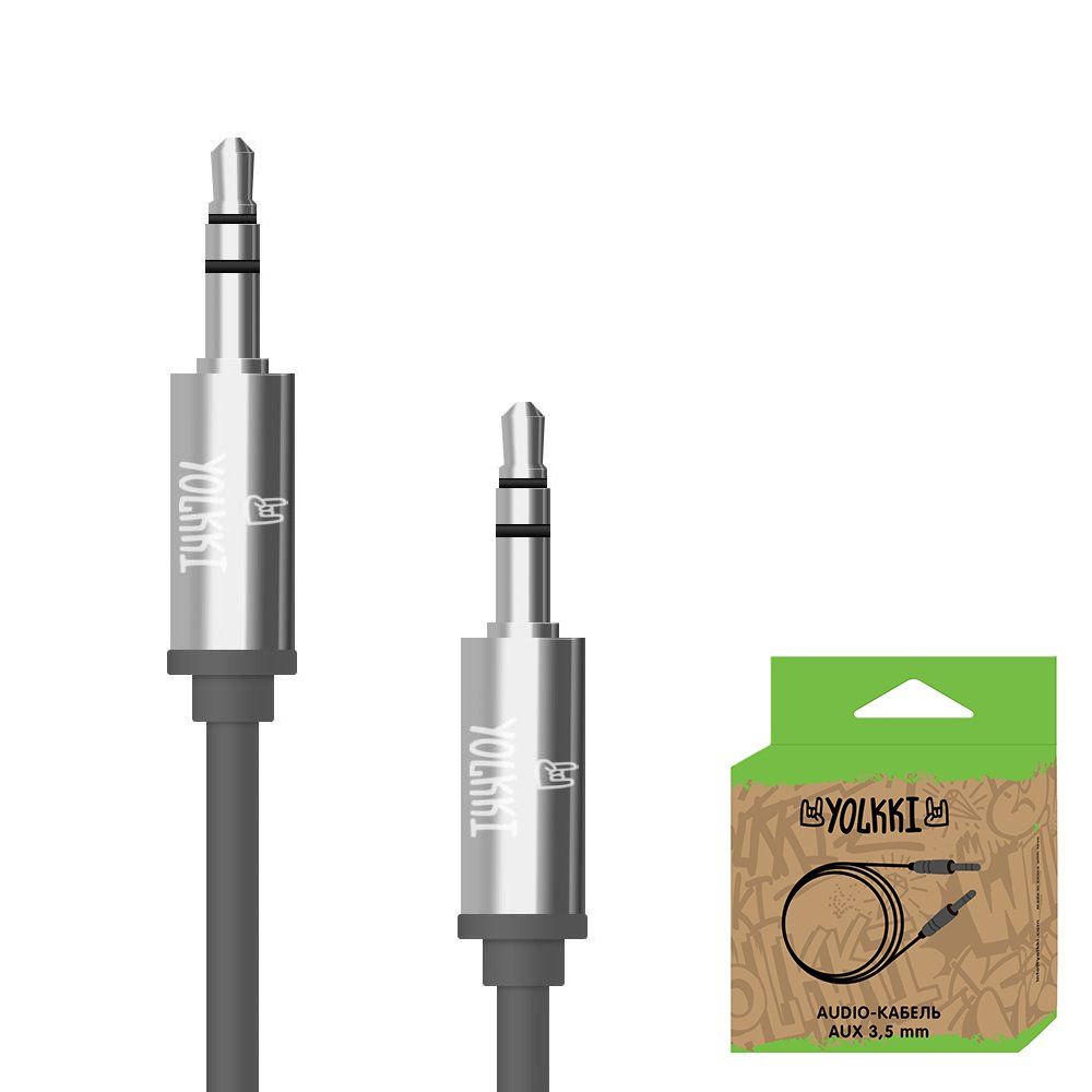 Кабель AUX YOLKKI Guitar box черный (1м)