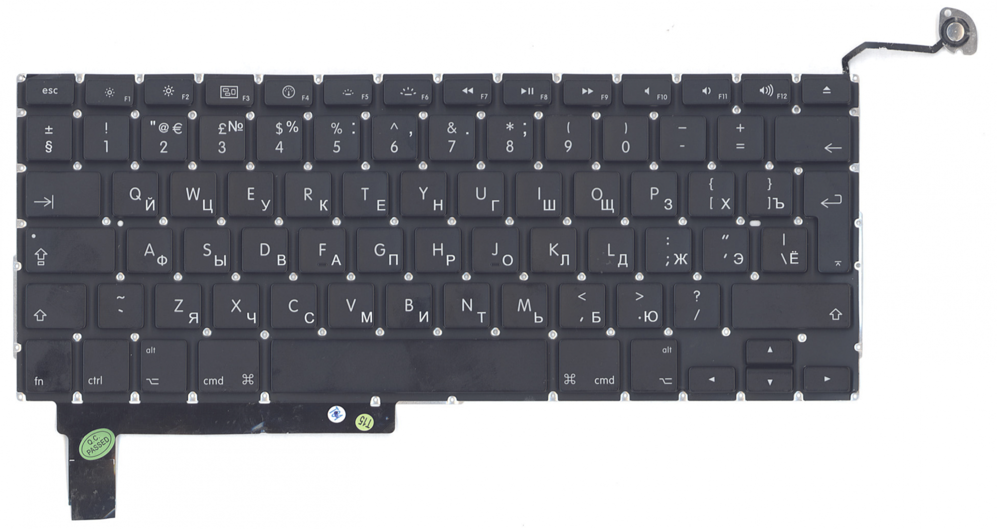 Клавиатура MacBook A1286 с SD большой ENTER