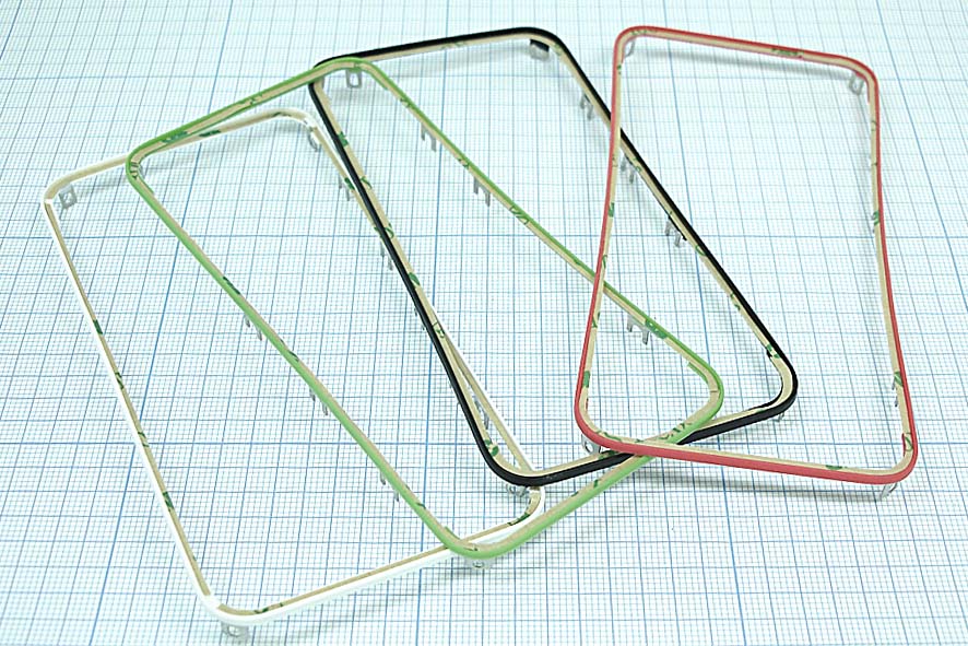 Рамка дисплея и тачскрина для Apple iPhone 4G синяя