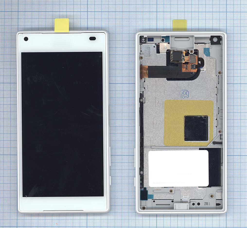 Дисплей для Sony Xperia Z5 Compact белый с рамкой