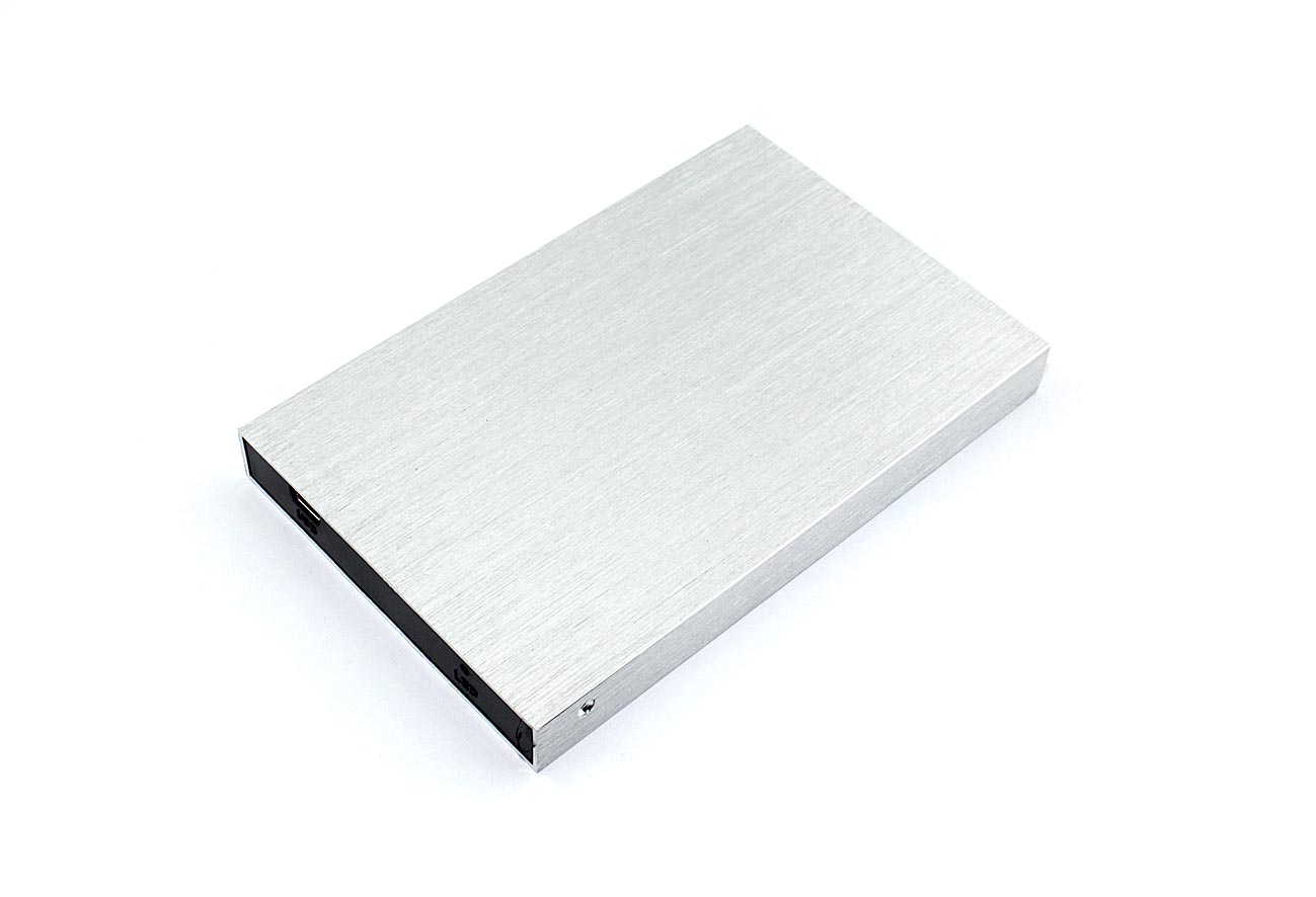 Бокс для жесткого диска 2,5" пластиковый USB 2.0 DM-2508 серебристый