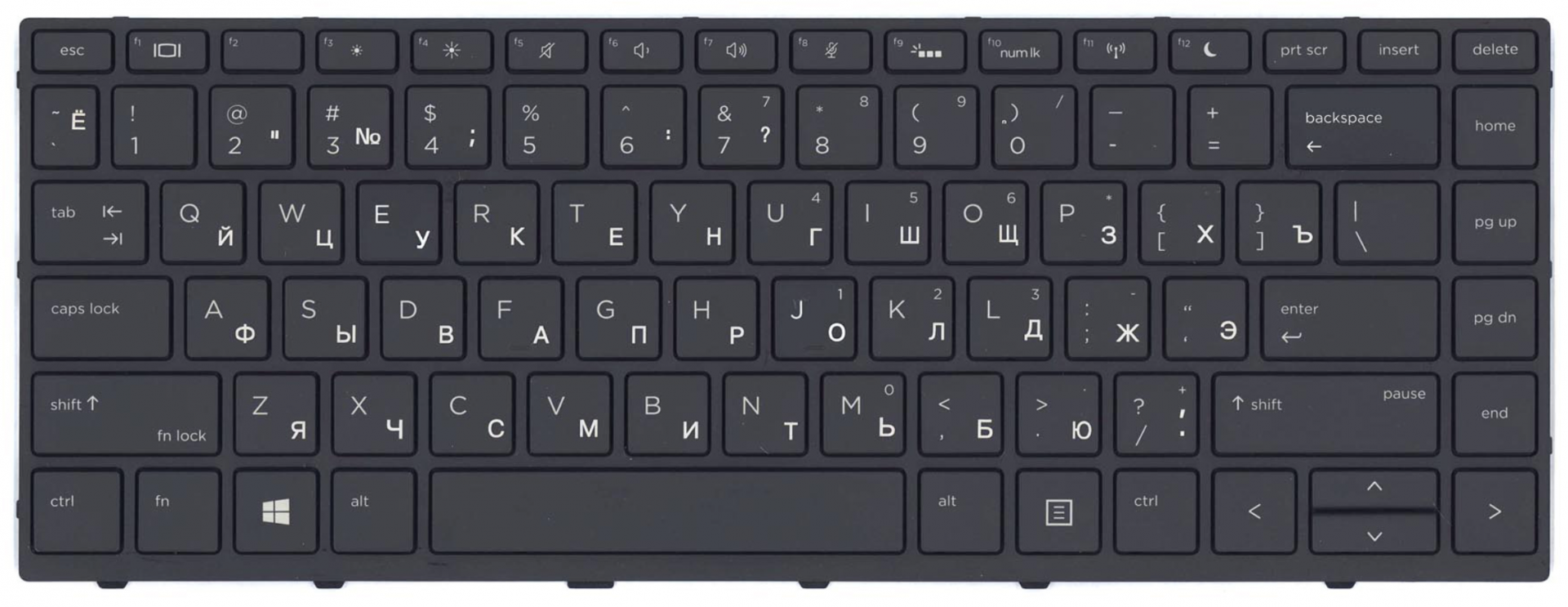 Клавиатура HP ProBook 440 G5 2RS28EA с подсветкой, OEM