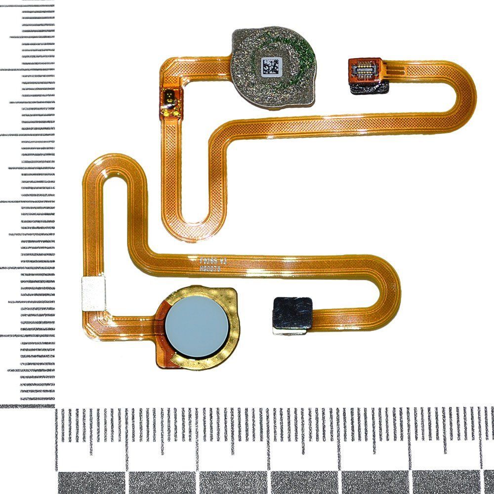 Шлейф Xiaomi Redmi Note 8 + сканер отпечатка пальца белый orig Factory