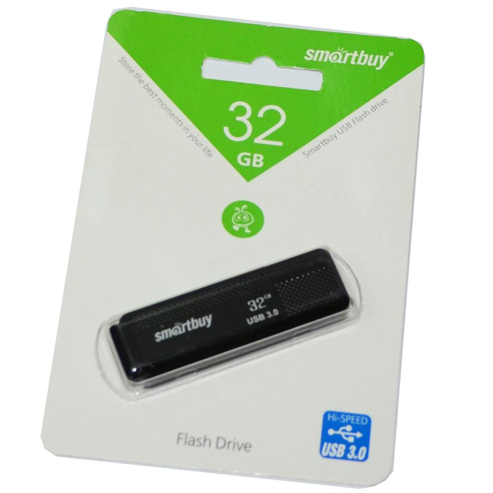 32GB USB 3.0 Flash Drive SmartBuy Dock черный (SB32GBDK-K3)