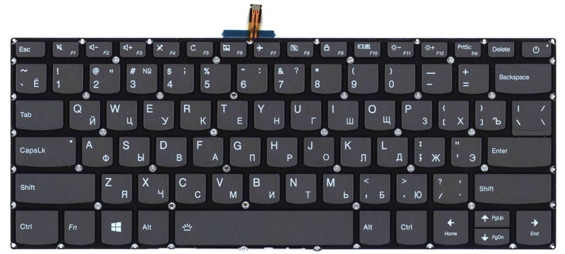 Клавиатура Lenovo Ideapad S145-14API с подсветкой, OEM