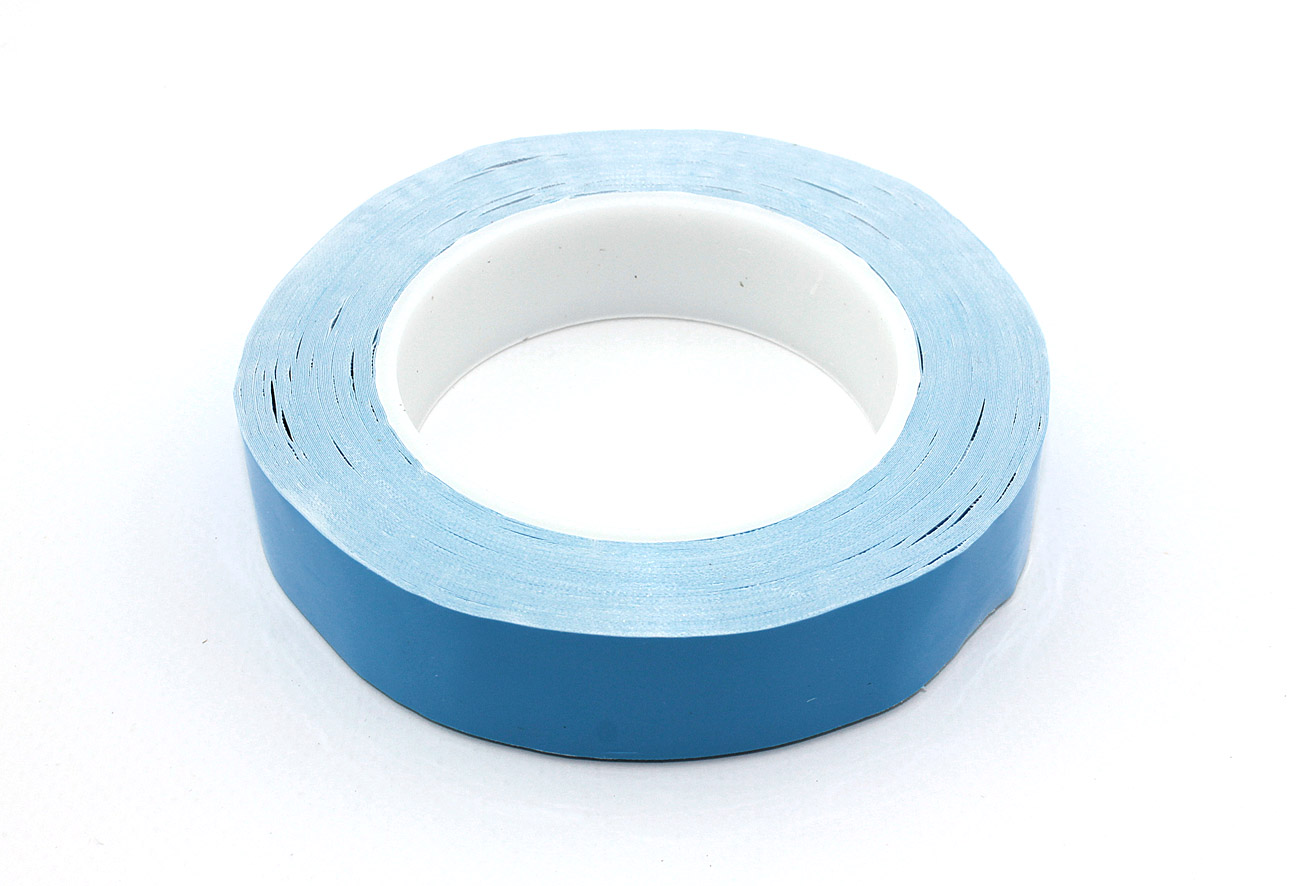 Синий двусторонний термоскотч 25 мм, 50 м