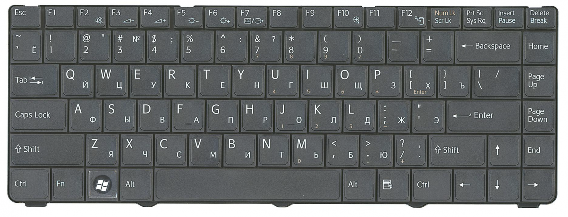 Клавиатура Sony VAIO VGN-NR21 OEM