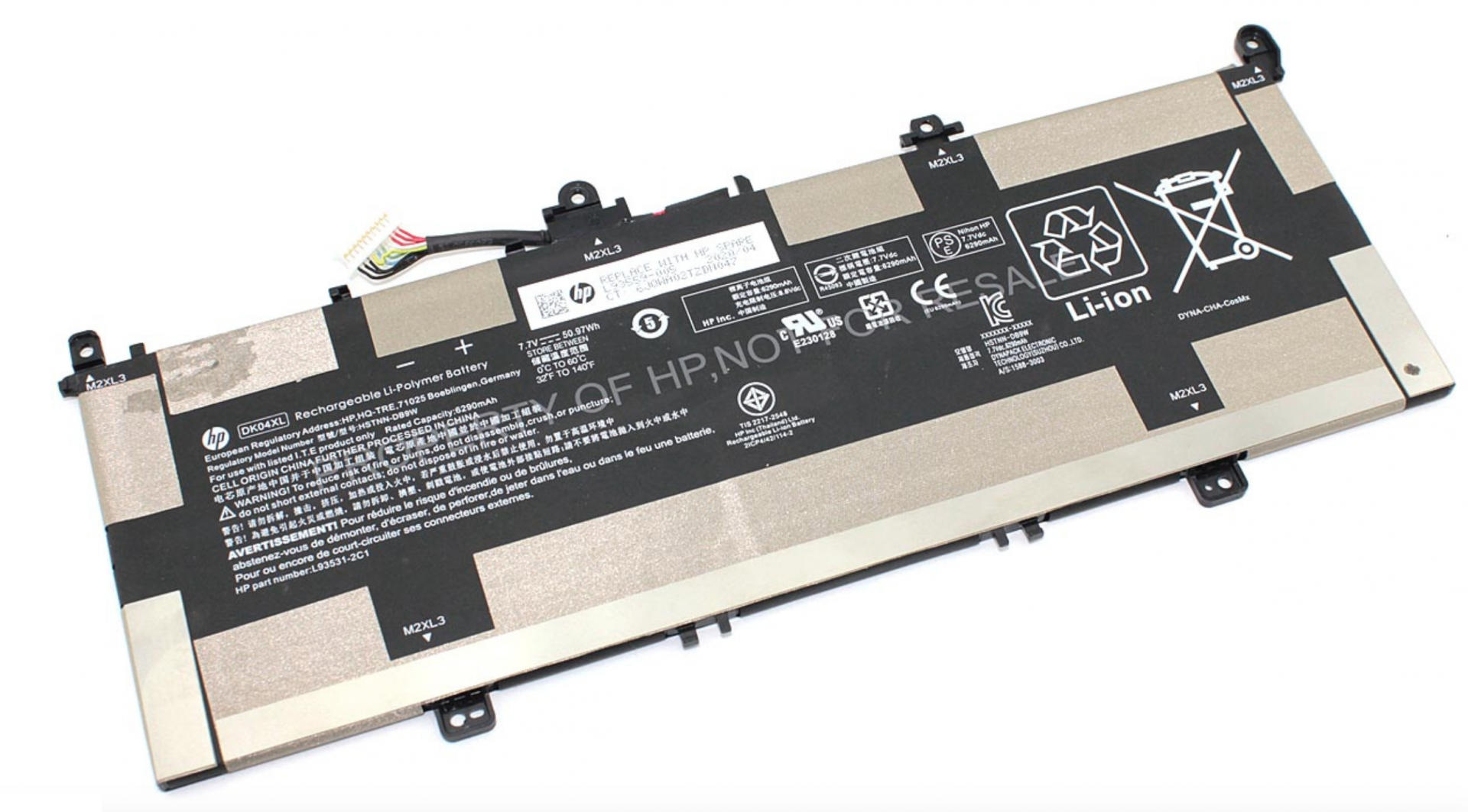 Аккумулятор HP Chromebook x360 13C-CA 7.7V, 50.97Wh, Original