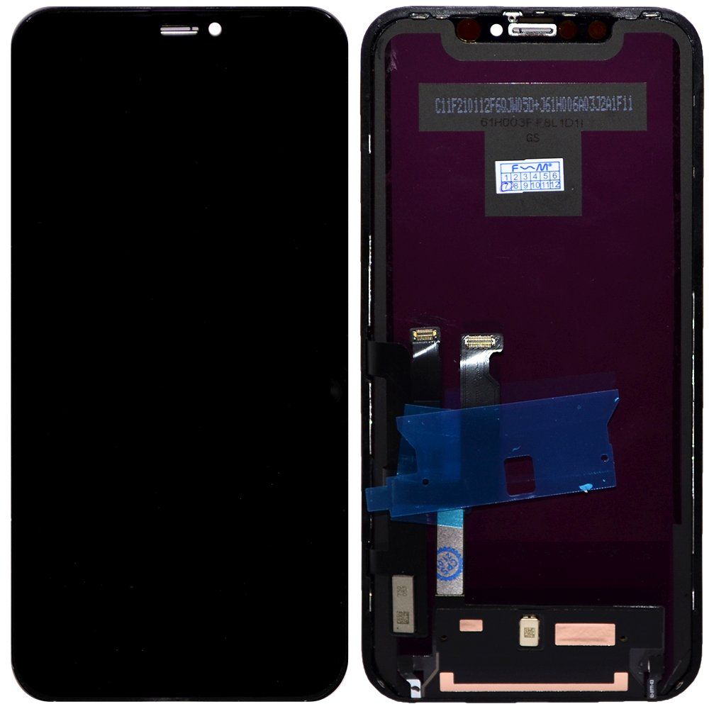 Дисплей iPhone Xr + тачскрин + рамка черный LongTeng