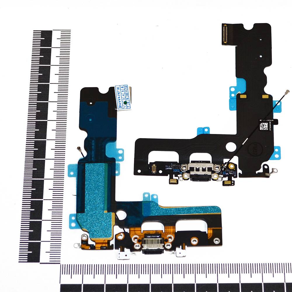 Шлейф iPhone 7 Plus + разъем зарядки черный