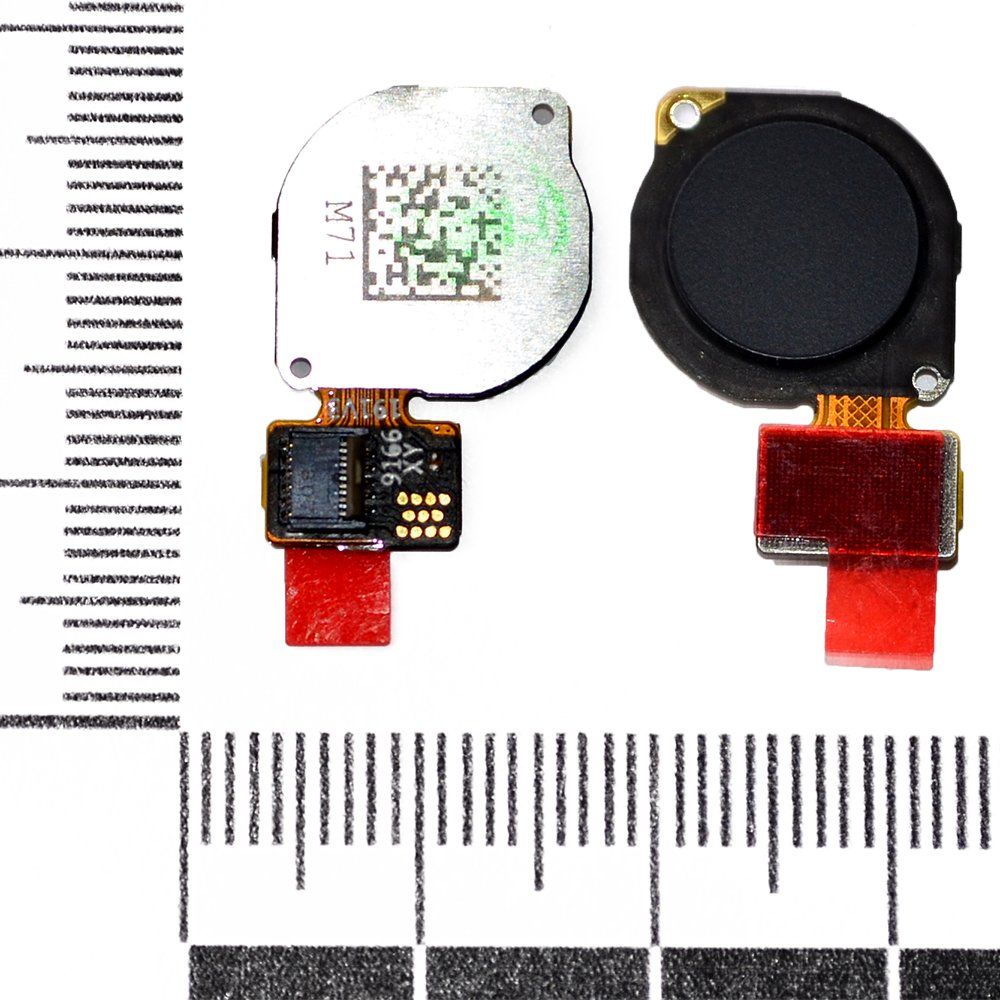 Шлейф Huawei P Smart Z/Honor 9X + сканер отпечатка пальца черный orig Factory