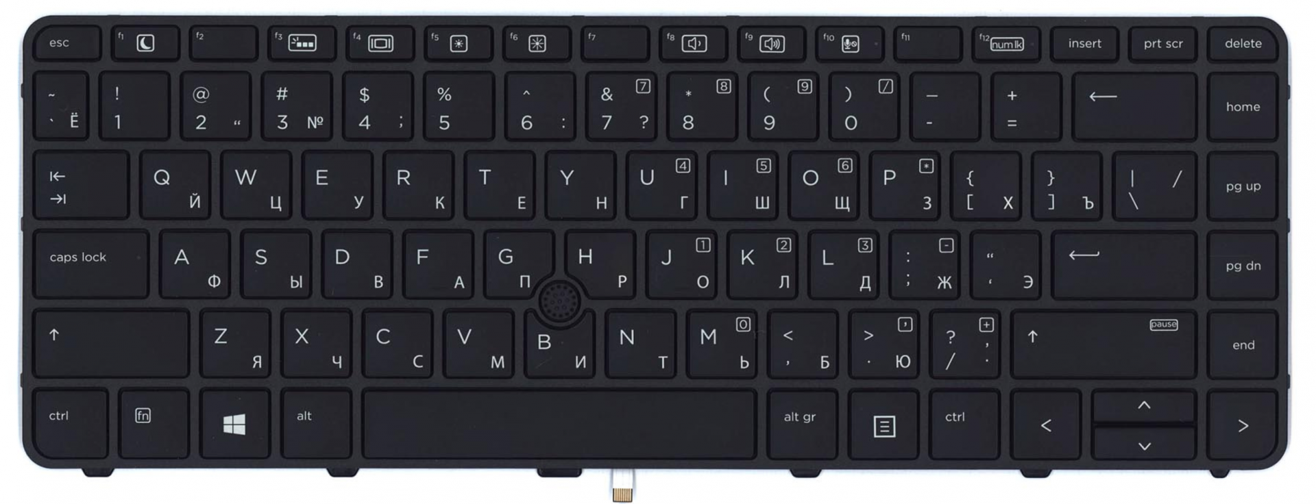 Клавиатура HP ProBook 640 G3 Z2W35EA с подсветкой, OEM